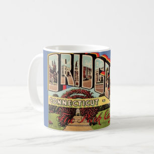Retro Bridgeport CONN Postcard Tasse
