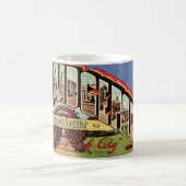 Retro Bridgeport CONN Postcard Tasse (Mittel)