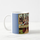 Retro Bridgeport CONN Postcard Tasse (Links)