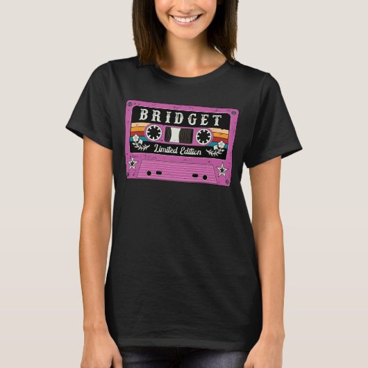 Retro Bridget Name T-Shirt (Vorderseite)