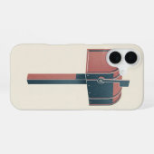 Retro-Briefkasten-Kurve iPhone 16 Hülle (Rückseite (Horizontal))