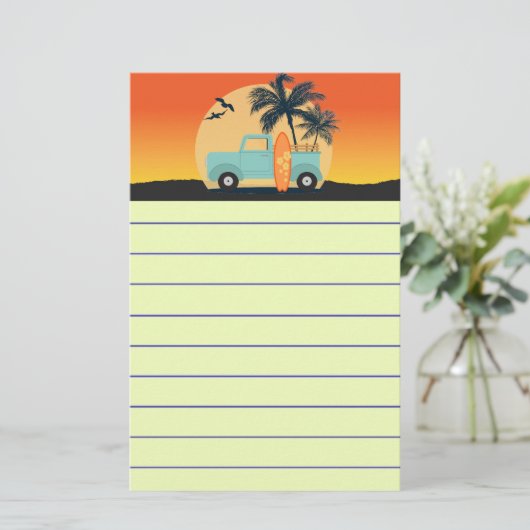 Retro Briefpapier (Stehend Vorderseite)