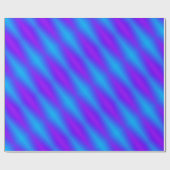 Retro Bright Blue & Lila Harlequin Geschenkpapier (Flach)