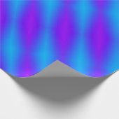 Retro Bright Blue & Lila Harlequin Geschenkpapier (Ecke)