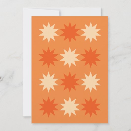 Retro Bright & Bold Summer Wedding Einladung (Rückseite)