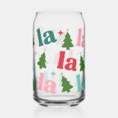 Retro Bright Christmas Tree Fa La La La Dosenglas (Rückseite)