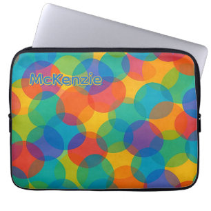 Retro Bright Colors Amorphes Formen Art Pattern Laptopschutzhülle