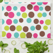 Retro Bright Dots Küchenhandtuchgeschenk Geschirrtuch (Gefaltet)