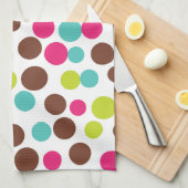Retro Bright Dots Küchenhandtuchgeschenk Geschirrtuch (Viertel Falte)