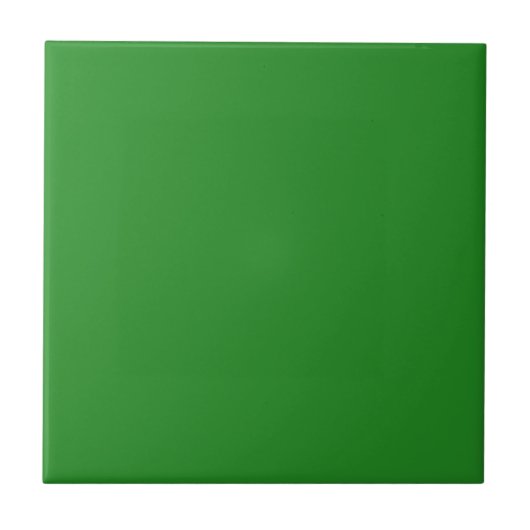 Retro Bright Forest Green Color Tile Fliese (Vorderseite)