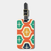 Retro Bright & Funky Gepäckanhänger (Vorderseite vertikal)
