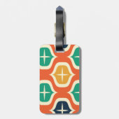 Retro Bright & Funky Gepäckanhänger (Rückseite vertikal)