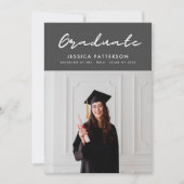 Retro Bright Graduate Ankündigung (Vorderseite)