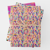 Retro Bright - Herbst, Winter Bright Subtil Abstra Geschenkpapier Set (Beispiel)