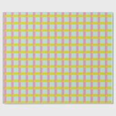 Retro Bright Pastel Geometric Op Art Muster Geschenkpapier (Flach)