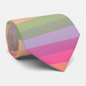 Retro-Bright-Regenbogenstreifen Krawatte (Gerollt)