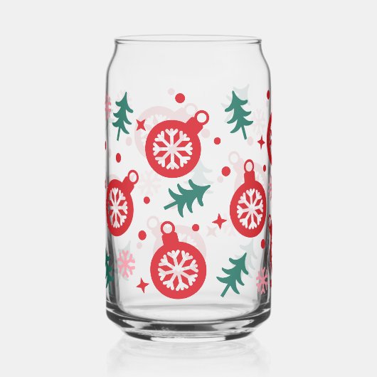 Retro Bright Weihnachtsschmuck Dosenglas (Vorderseite)