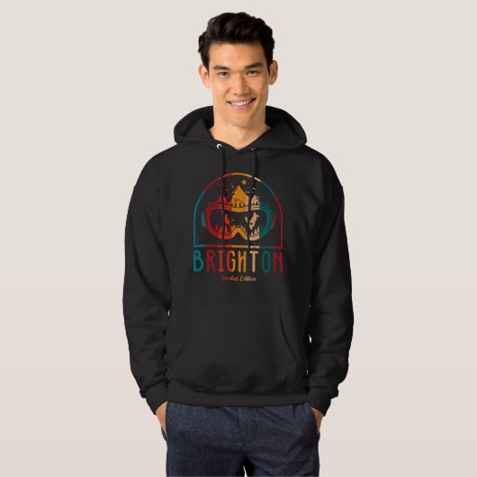 Retro Brighton Mountain Ski Hoodie (Vorne ganz)