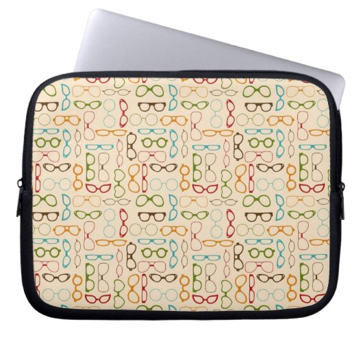 Retro-Brille Laptopschutzhülle (Vorderseite)