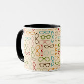 Retro-Brille Tasse (Vorderseite Links)