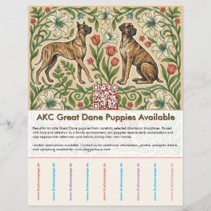 Retro-Brindle-Dogge-Welpe  Flyer