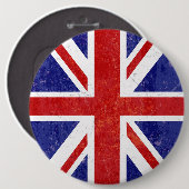 Retro Britische Flagge Button (Vorne & Hinten)