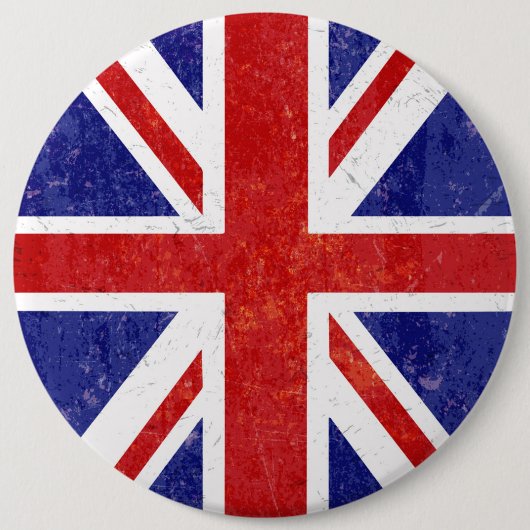 Retro Britische Flagge Button (Vorderseite)
