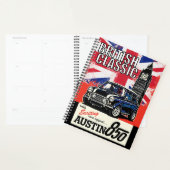 Retro britische Oldtimer Front Pop Art Planer (Anzeige)