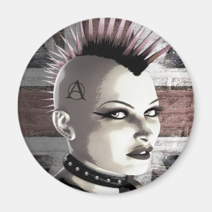 Retro britische Punkmode-Magneten Magnet