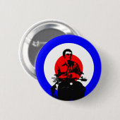 Retro britischer Mod-Scooter-Boy-Button-Abzeichen Button (Vorne & Hinten)