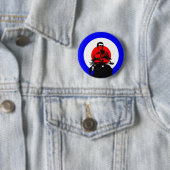Retro britischer Mod-Scooter-Boy-Button-Abzeichen Button (Beispiel)