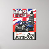 Retro britischer Oldtimer Front Pop Art Leinwanddruck (Vorderseite)