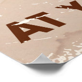 Retro British Chocolate Advert. Poster (Ecke)