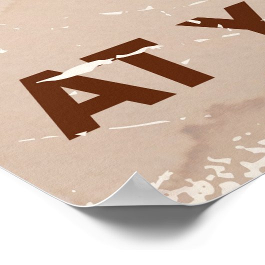 Retro British Chocolate Advert. Poster (Ecke)