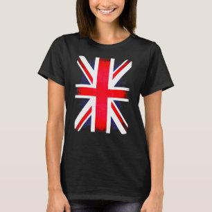 Retro British England Union Jack Uk Flag Patriotic T-Shirt
