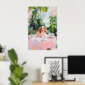 Retro-Brittany-Spaniel-Plakat, Brittany-Öl Poster (Heimbüro)