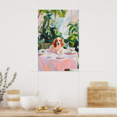 Retro-Brittany-Spaniel-Plakat, Brittany-Öl Poster (Küche)