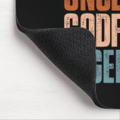 Retro Bro Onkel Godvater Legend Funny Oncles Fath Mousepad (Ecke)