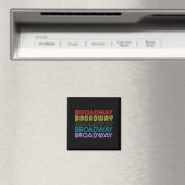 Retro Broadway Music Lover Theatre Musical Theater Magnet (In Situ (Geschirrspüler))