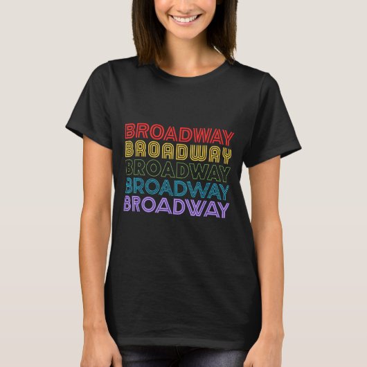 Retro Broadway Music Lover Theatre Musical Theater T-Shirt (Vorderseite)