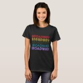 Retro Broadway Music Lover Theatre Musical Theater T-Shirt (Vorne ganz)