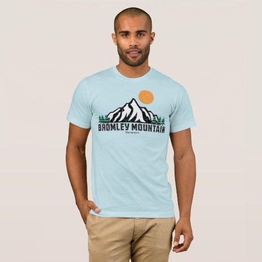 Retro Bromley Mountain Ski T-Shirt (Vorne ganz)