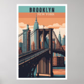 Retro Brooklyn: Erforschung des nostalgischen Stad Poster (Vorne)