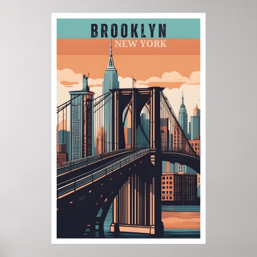Retro Brooklyn: Erforschung des nostalgischen Stad Poster (Vorne)