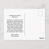 Retro Brooklyn: Erforschung des nostalgischen Stad Postkarte (Rückseite)