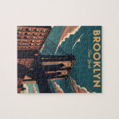 Retro Brooklyn überbrücken die New Yorker City-Sky Puzzle (Horizontal)