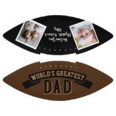 Retro Brown 2 FotoCollage - Der größte Vater der W Football (Paneele)