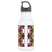 Retro Brown Art Edelstahlflasche (Rückseite)