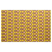 Retro-Brown-Blume Stoff (Fat Quarter (45,7 x 55,9 cm))