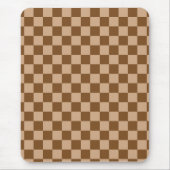 Retro Brown Checkered Mousepad (Vorne)